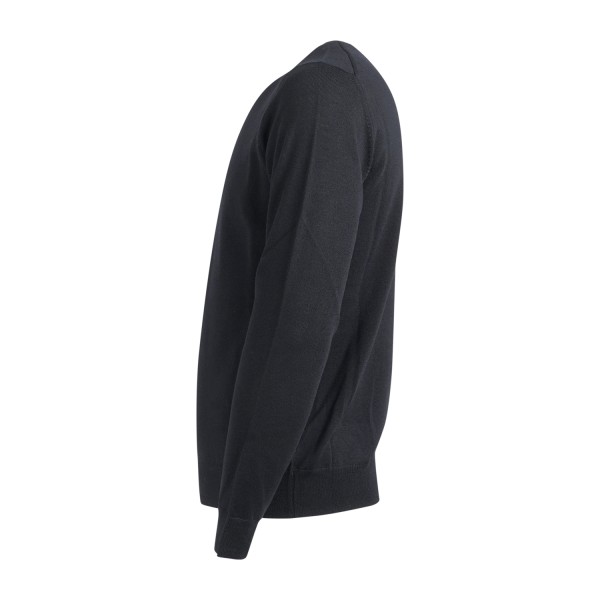 MASQ - Maglione girocollo nero lana merinos extrafine per uomo | m5625-5000