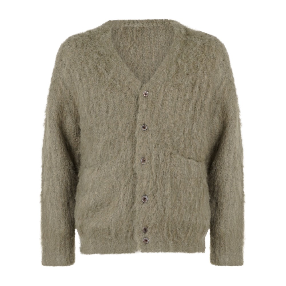 Obey - Cardigan Patron verde con bottoni per uomo | 151010025 tea leaf