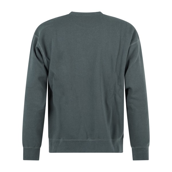 Obey - Felpa girocollo Established Works verde con ricamo logo per uomo |