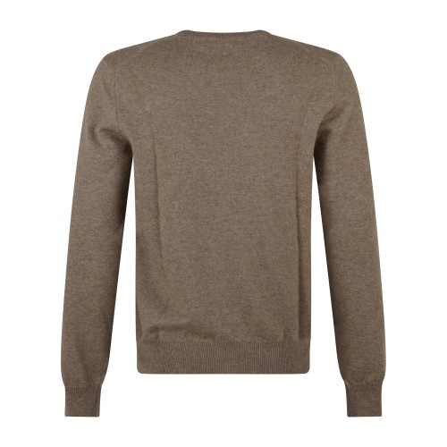 Gran Sasso - Maglione girocollo beige in cashmere per uomo | paricollo m/l 2