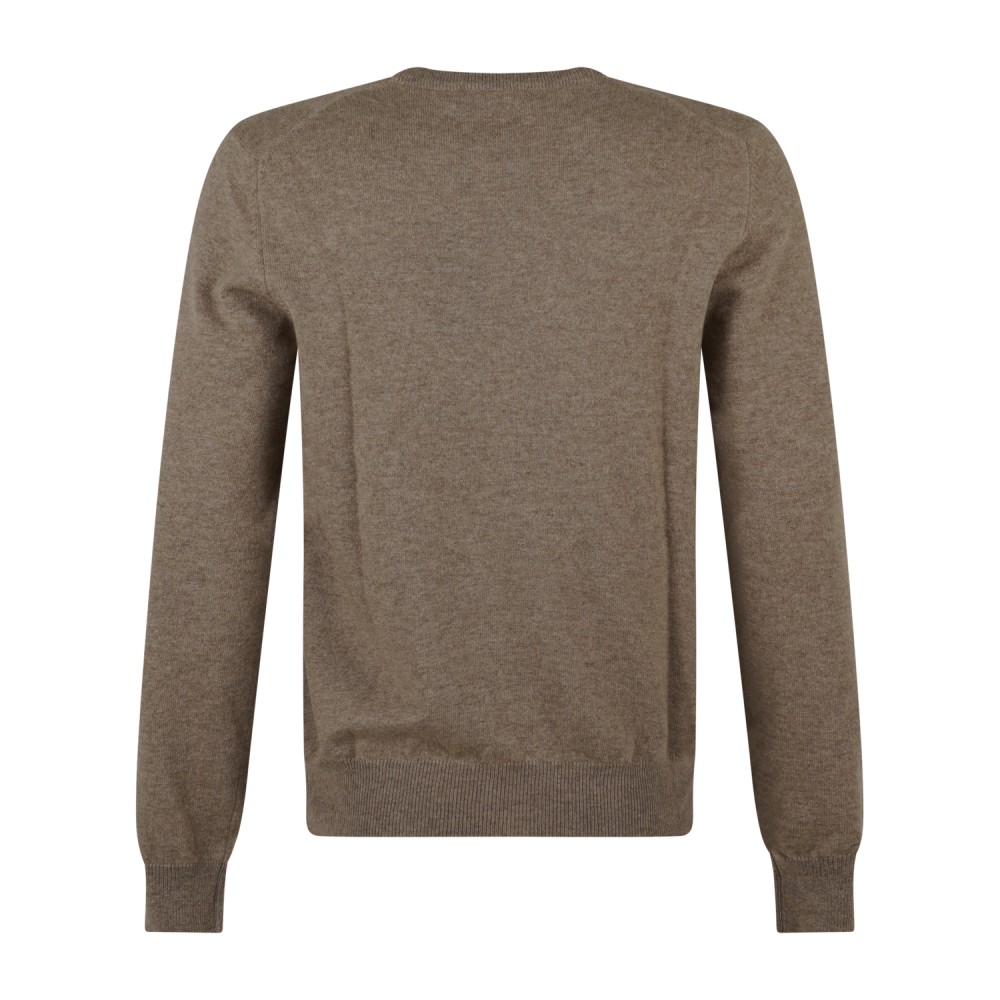 Gran Sasso - Maglione girocollo beige in cashmere per uomo | paricollo m/l
