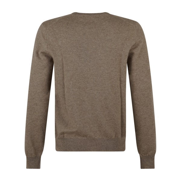 Gran Sasso - Maglione girocollo beige in cashmere per uomo | paricollo m/l