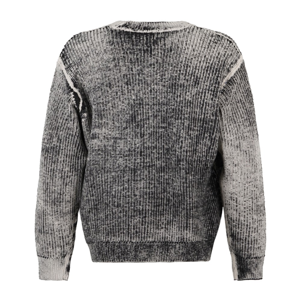 Obey - Maglione girocollo Spray Effect multicolore con logo ricamato per uomo |