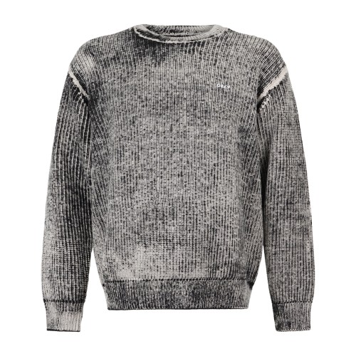 Obey - Maglione girocollo Spray Effect multicolore con logo ricamato per uomo |