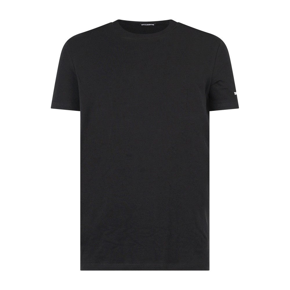 Dsquared2 - Set 2 pezzi T-shirt girocollo nera in cotone per uomo |