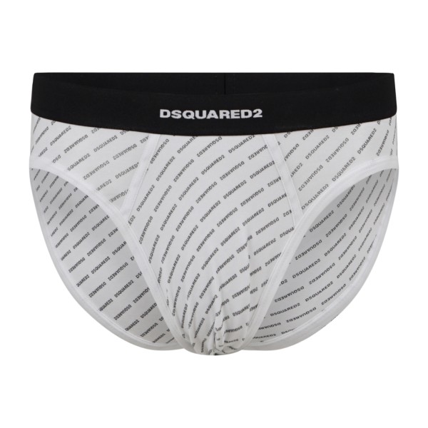 Dsquared2 - Set da due pezzi con t-shirt bianca manica corta e slip per uomo |