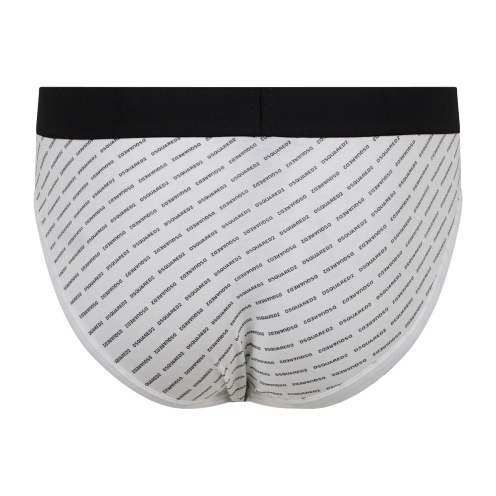 Dsquared2 - Set da due pezzi con t-shirt bianca manica corta e slip per uomo |
