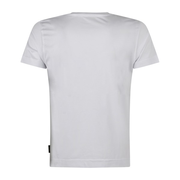 Daniele Alessandrini - T-shirt girocollo bianca in cotone per uomo | da127t013