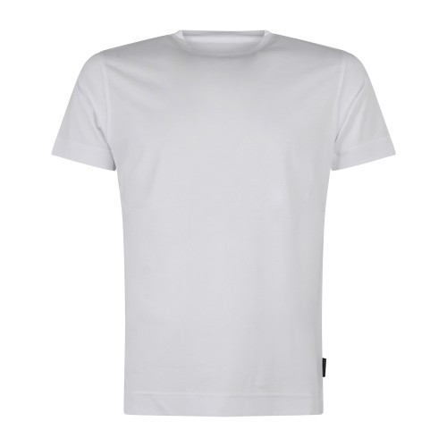 Daniele Alessandrini - T-shirt girocollo bianca in cotone per uomo | da127t013