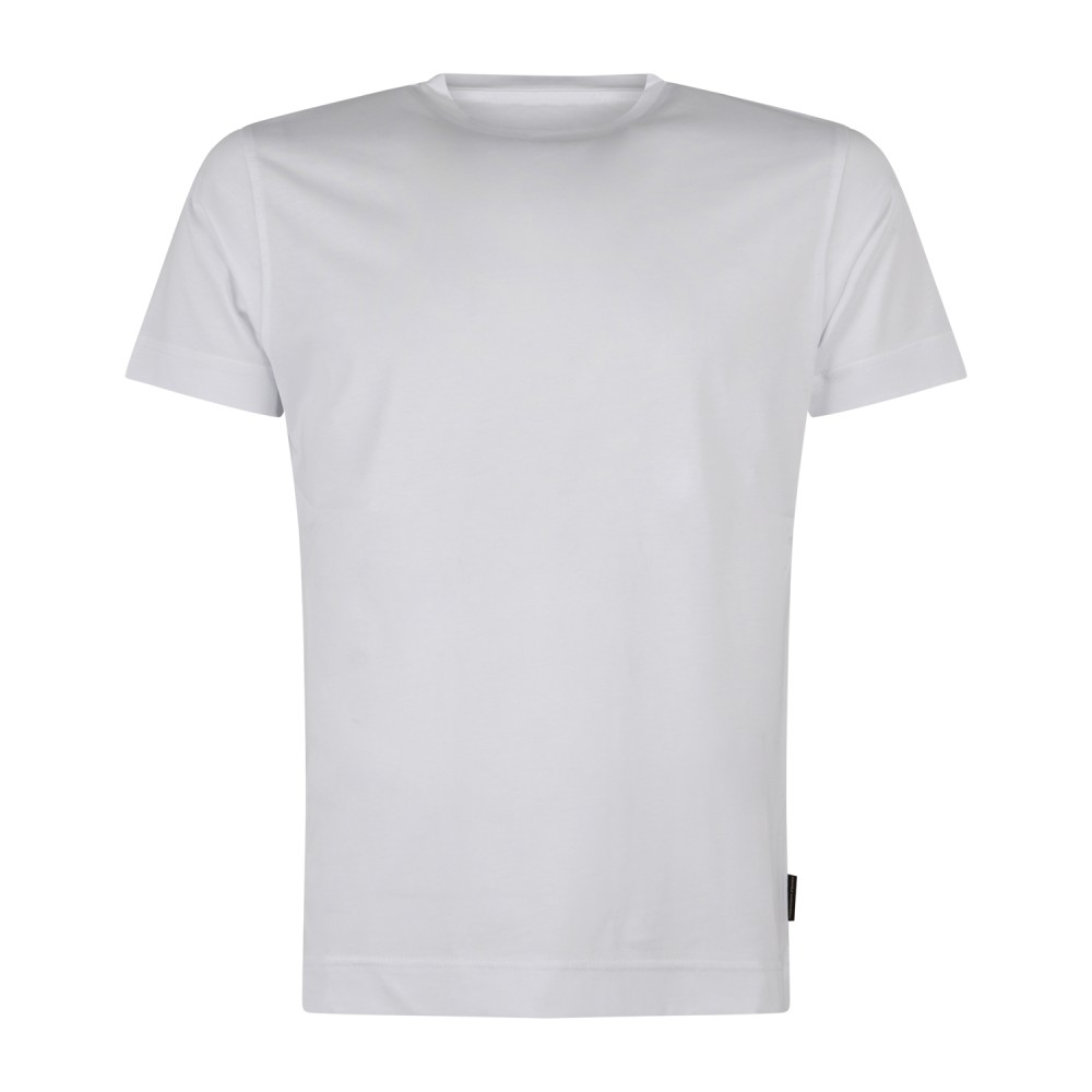 Daniele Alessandrini - T-shirt girocollo bianca in cotone per uomo | da127t013
