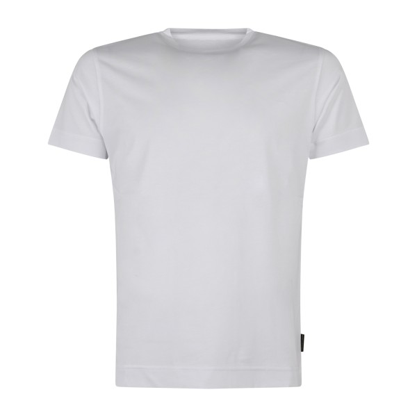 Daniele Alessandrini - T-shirt girocollo bianca in cotone per uomo | da127t013