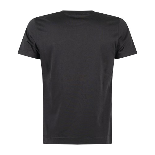 Daniele Alessandrini - T-shirt girocollo nera in cotone per uomo | da127t013 2