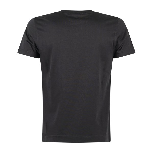 Daniele Alessandrini - T-shirt girocollo nera in cotone per uomo | da127t013