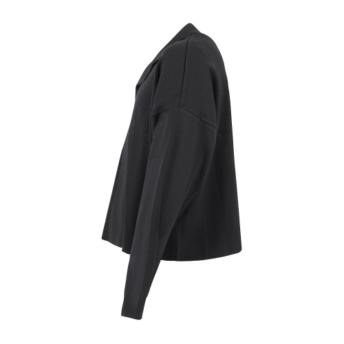 Marsem - Cardigan nero in viscosa crop fit per uomo | mrsm211 viscosa 090 nero 2