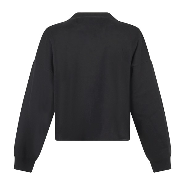Marsem - Cardigan nero in viscosa crop fit per uomo | mrsm211 viscosa 090 nero