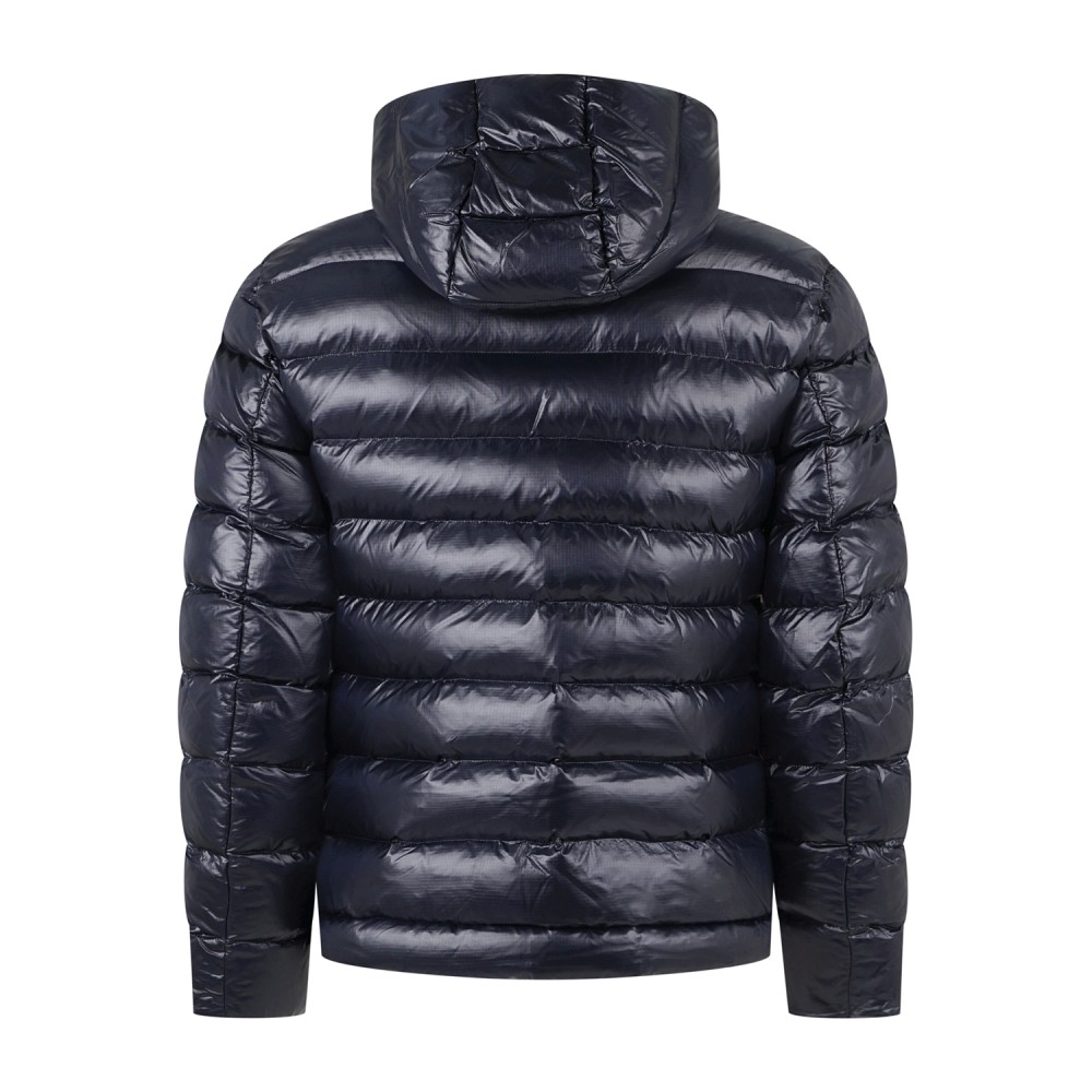 Blauer - Giubbotto Adams blu con cappuccio a effetto trapuntato per uomo |