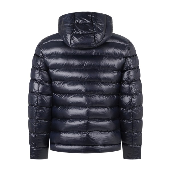 Blauer - Giubbotto Adams blu con cappuccio a effetto trapuntato per uomo |