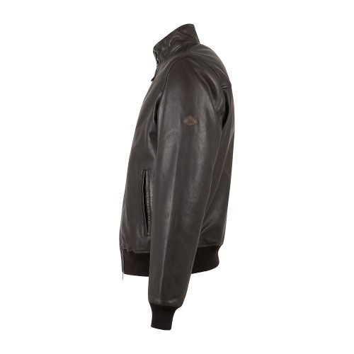 Roy Roger's - Giubbotto Barracuda marrone in pelle per uomo | rru800cq11xxxx 2