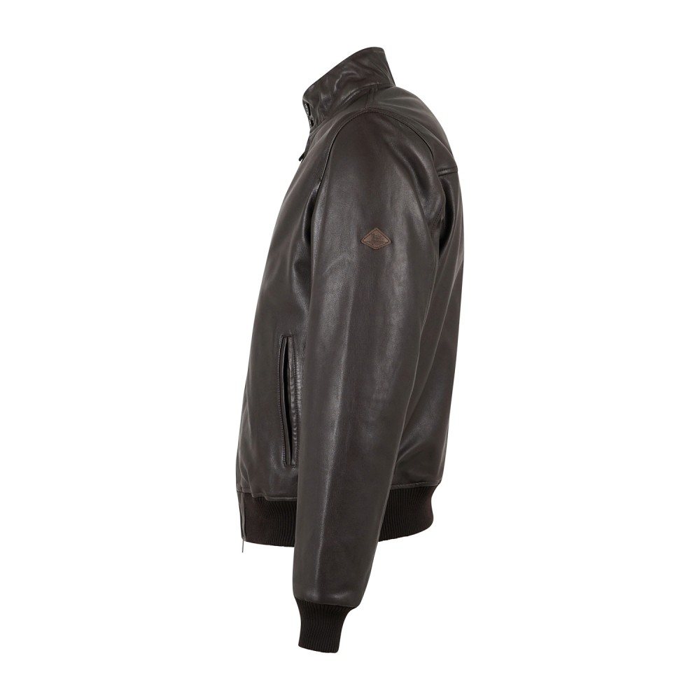 Roy Roger's - Giubbotto Barracuda marrone in pelle per uomo | rru800cq11xxxx