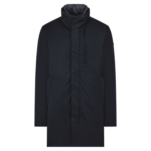 DUNO - Impermeabile Blake z blu in tessuto tecnico 3 layer per uomo |