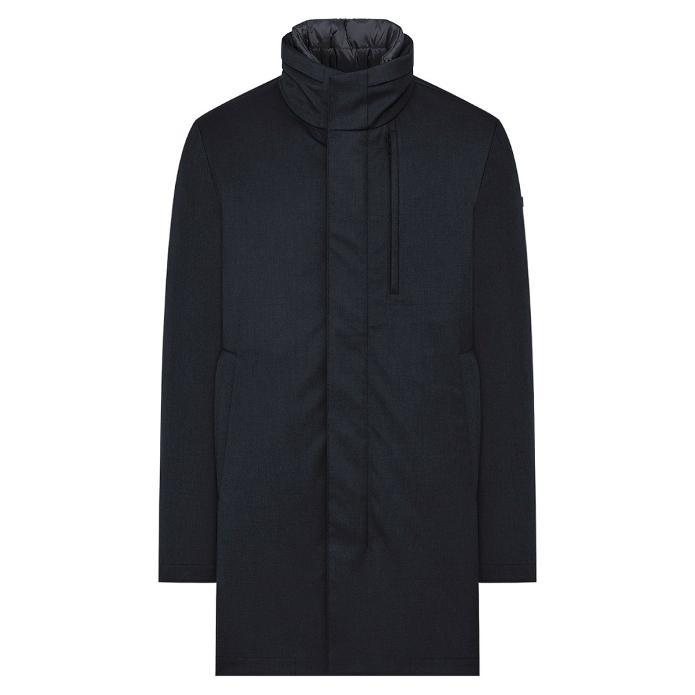 DUNO - Impermeabile Blake z blu in tessuto tecnico 3 layer per uomo |