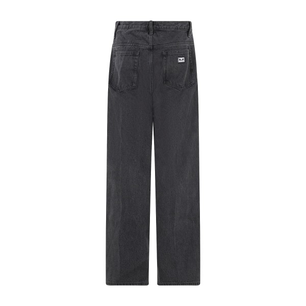 Obey - Jeans Boxcar denim nero 5 tasche straight Leg fit per uomo | 142010119
