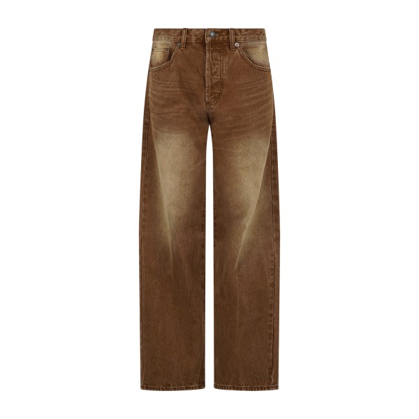 Obey - Jeans Boxcar marrone 5 tasche straight leg fit per uomo | 142010119