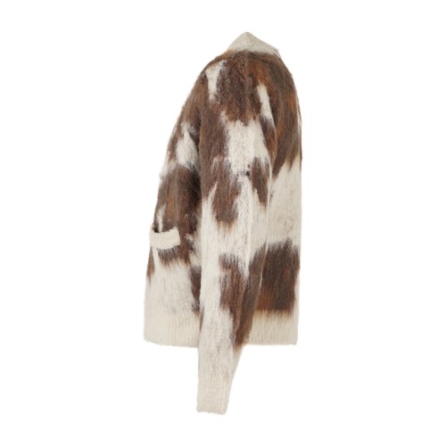 Obey - Cardigan Cow multicolore con full zip per uomo | 151010050 cow multi 2