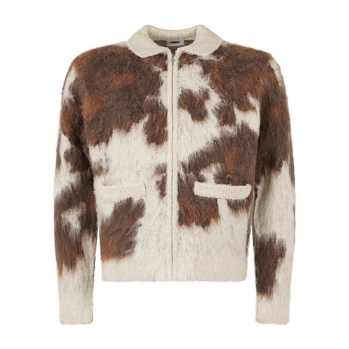 Obey - Cardigan Cow multicolore con full zip per uomo | 151010050 cow multi