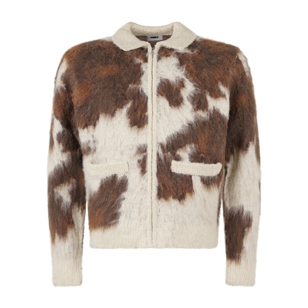 Obey - Cardigan Cow multicolore con full zip per uomo | 151010050 cow multi