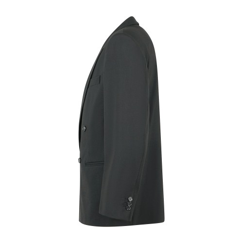 Marsem - Giacca nera doppiopetto in frescolana per uomo | g103 t300 frescolana 2