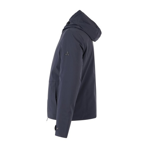 HèSKIMO - Giubbotto con cappuccio blu in tessuto tecnico per uomo | he2440005 2
