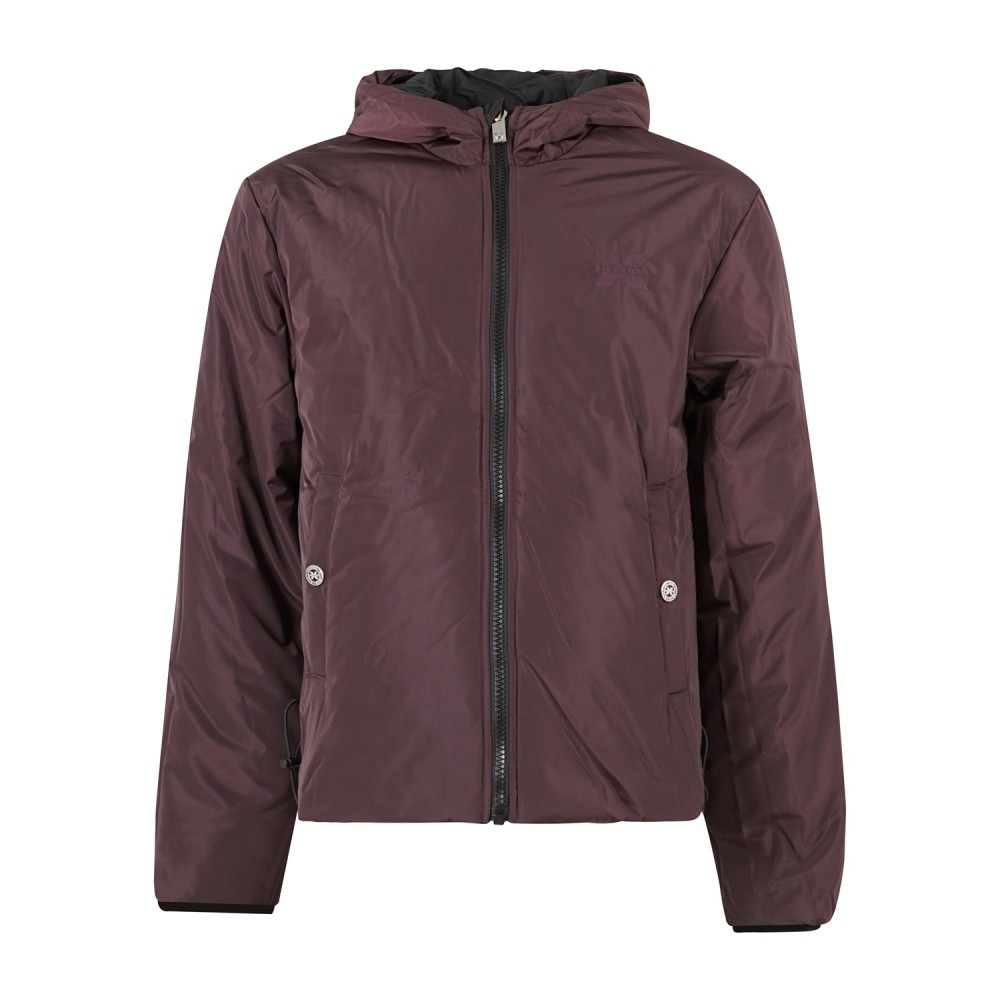 Richmond X - Giubbotto con cappuccio Buggia nero reversibile per uomo |