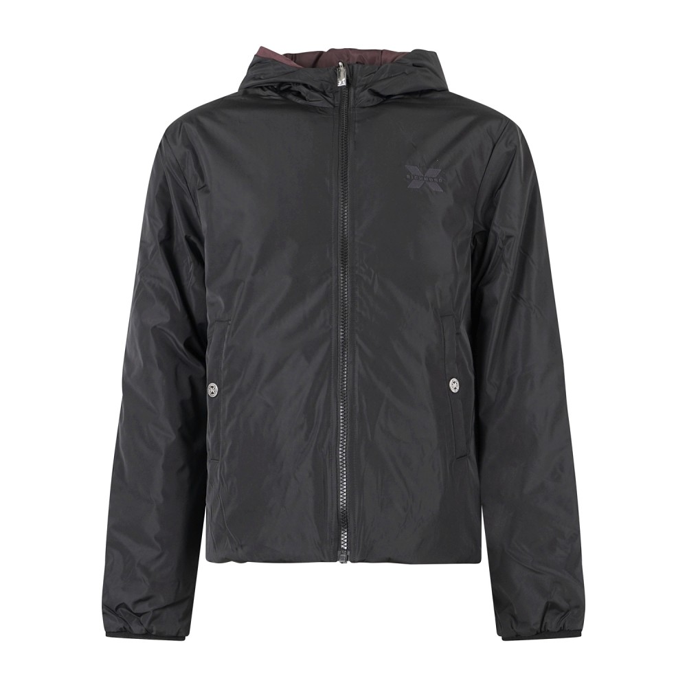 Richmond X - Giubbotto con cappuccio Buggia nero reversibile per uomo |