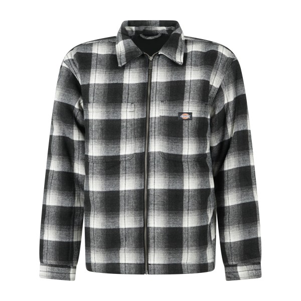 Dickies - Giubbotto Florence nero in flanella fantasia quadri per uomo |