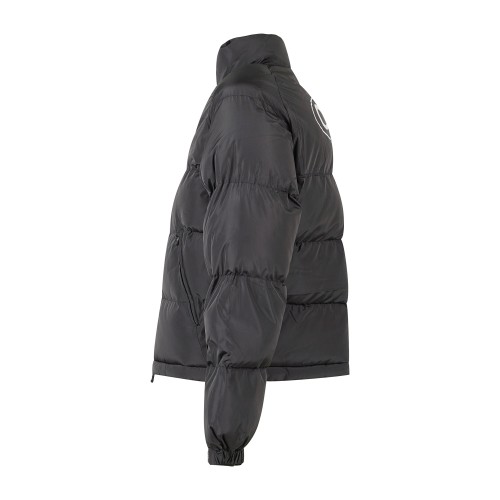 Propaganda - Giubbotto nero bomber Triangle Cobrahm con stampa sul retro per 2