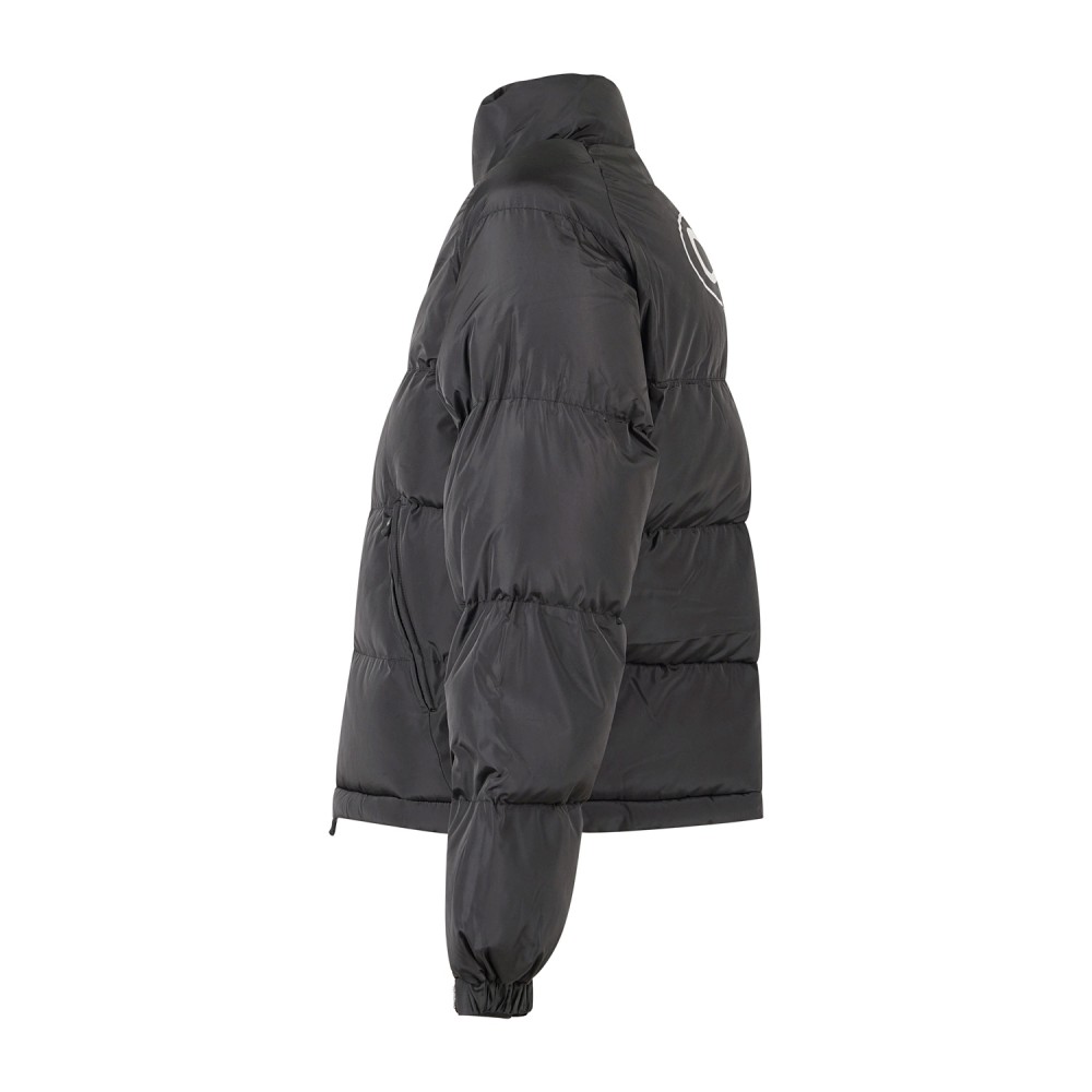 Propaganda - Giubbotto nero bomber Triangle Cobrahm con stampa sul retro per