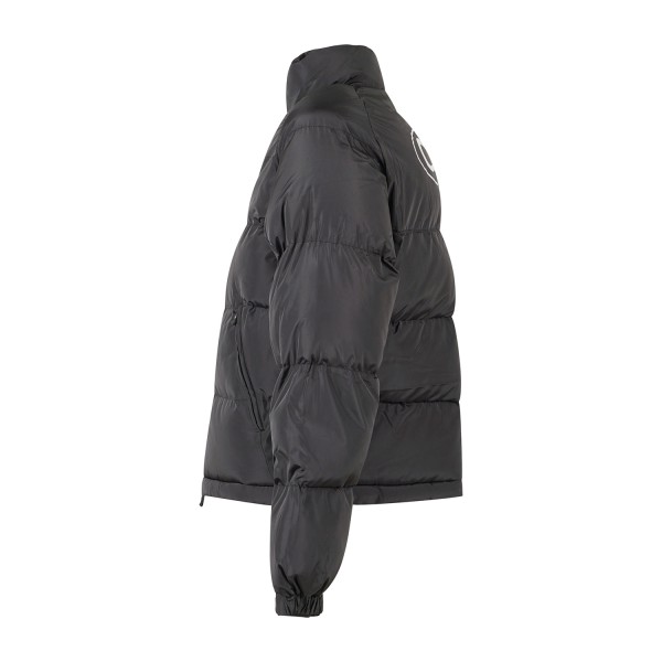 Propaganda - Giubbotto nero bomber Triangle Cobrahm con stampa sul retro per