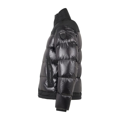 Blauer - Giubbotto Perkins nero effetto trapuntato con inserti in taslan per 2