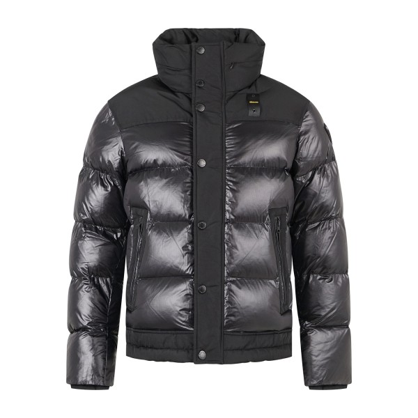 Blauer - Giubbotto Perkins nero effetto trapuntato con inserti in taslan per
