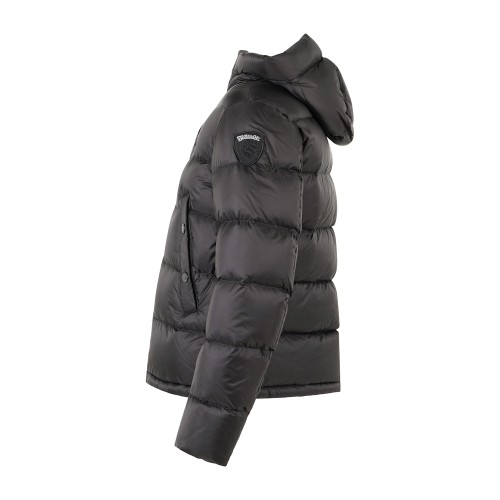 Blauer - Giubbotto piumino Clipper nero con cappuccio a effetto trapuntato 2