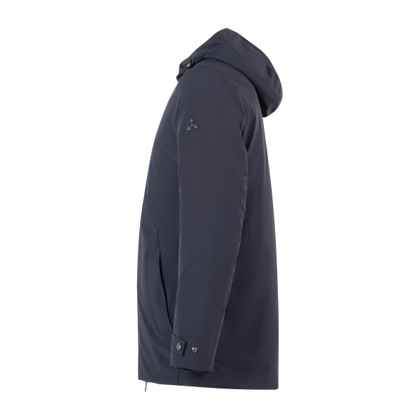 HèSKIMO - Parka con cappuccio blu in tessuto tecnico per uomo | he2440006 blu
