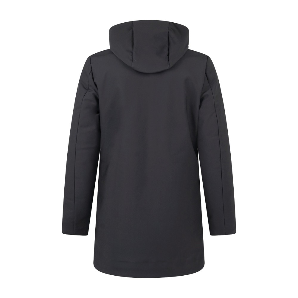 HèSKIMO - Parka con cappuccio nero in tessuto tecnico per uomo | he2440015 nero