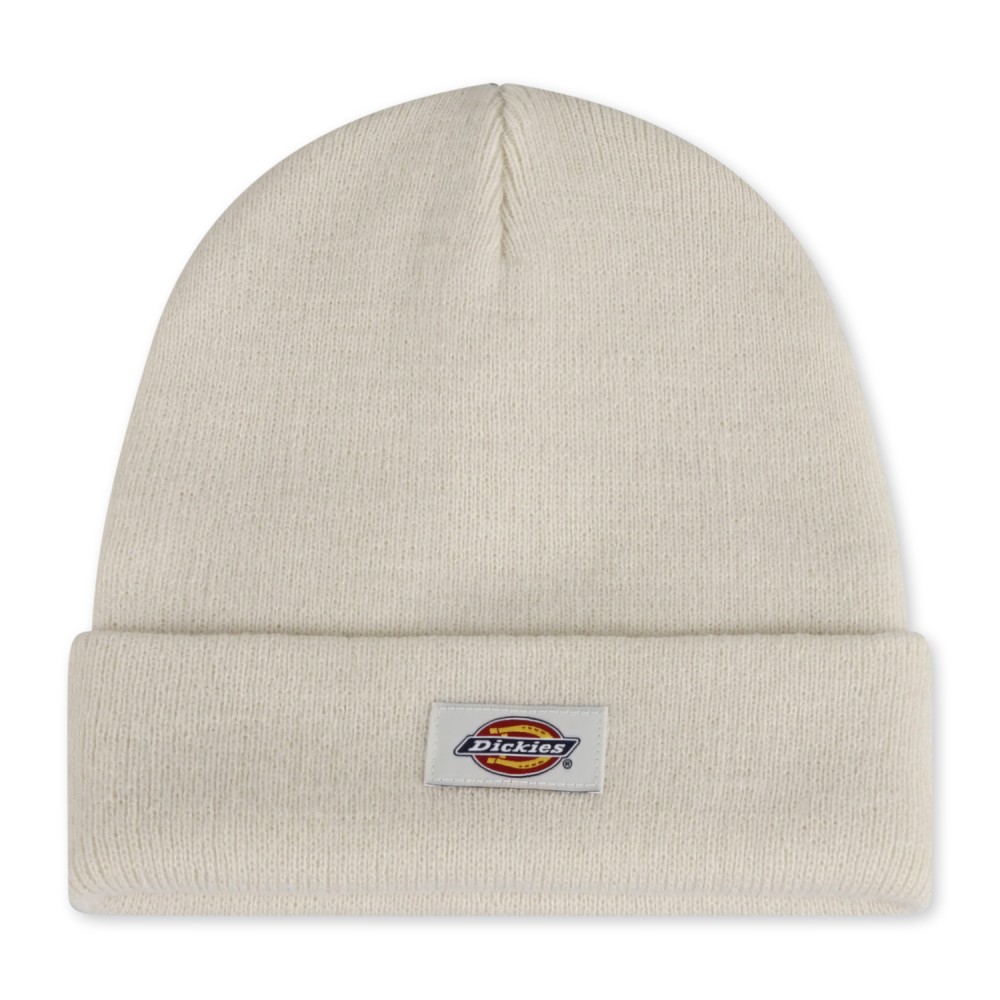 Dickies - Cappello Gibsland beige a coste con patch logo sul fronte per uomo |