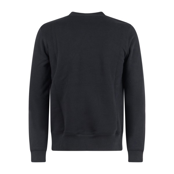 Dickies - Felpa girocollo Oakport nera in cotone con patch logo sul petto per