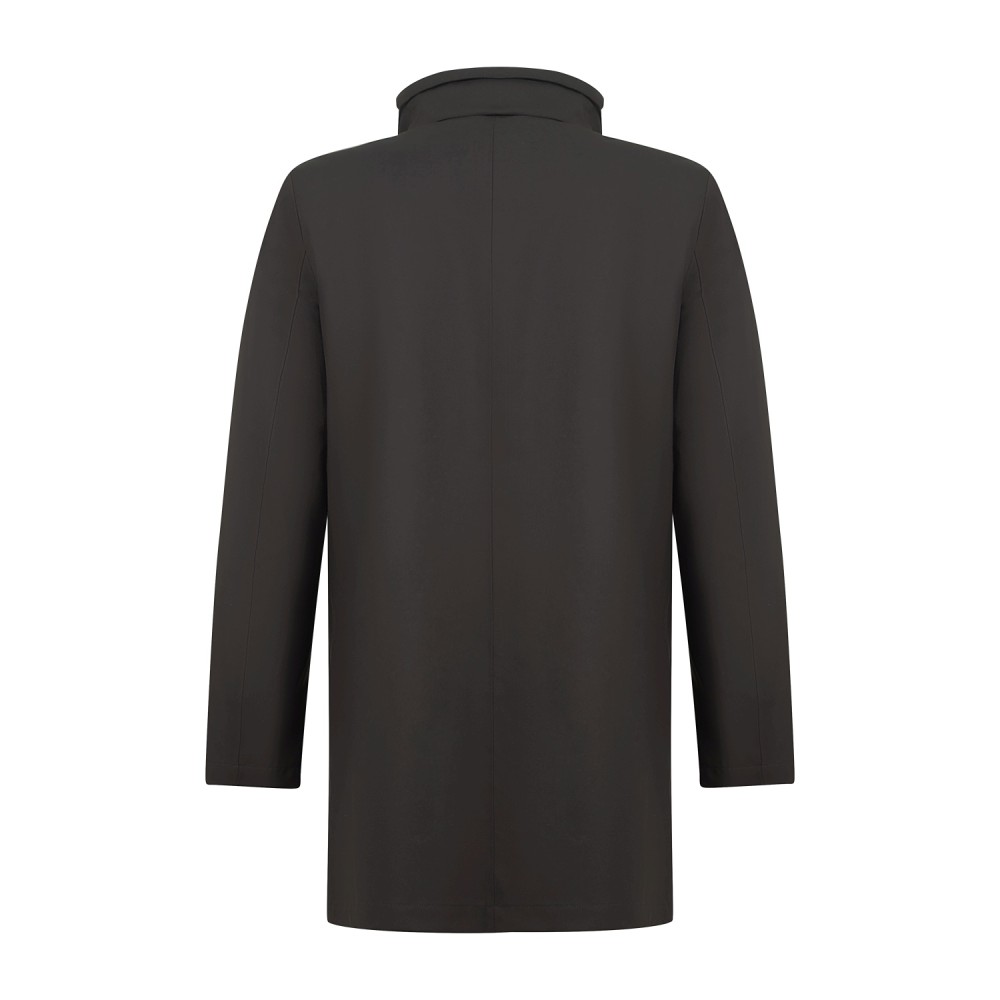 DUNO - Impermeabile Blake z marrone in tessuto tecnico 3 layer per uomo |