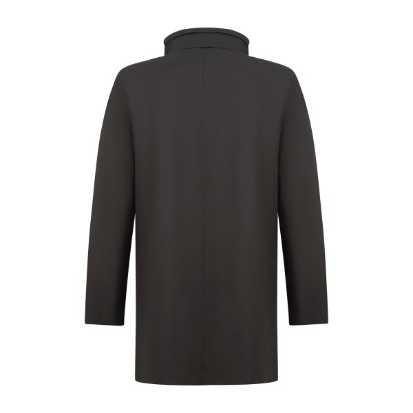 DUNO - Impermeabile Blake z marrone in tessuto tecnico 3 layer per uomo |