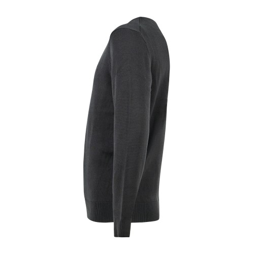Timberland - Maglioncino girocollo nero in cotone logo ricamato regular fit per 2