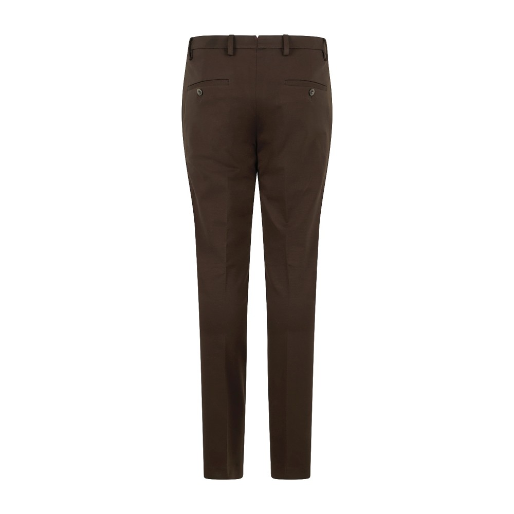 Barbati - Pantalone Cyrus marrone in jersey slim fit per uomo | p-cyrus-s