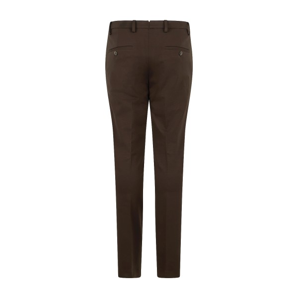 Barbati - Pantalone Cyrus marrone in jersey slim fit per uomo | p-cyrus-s